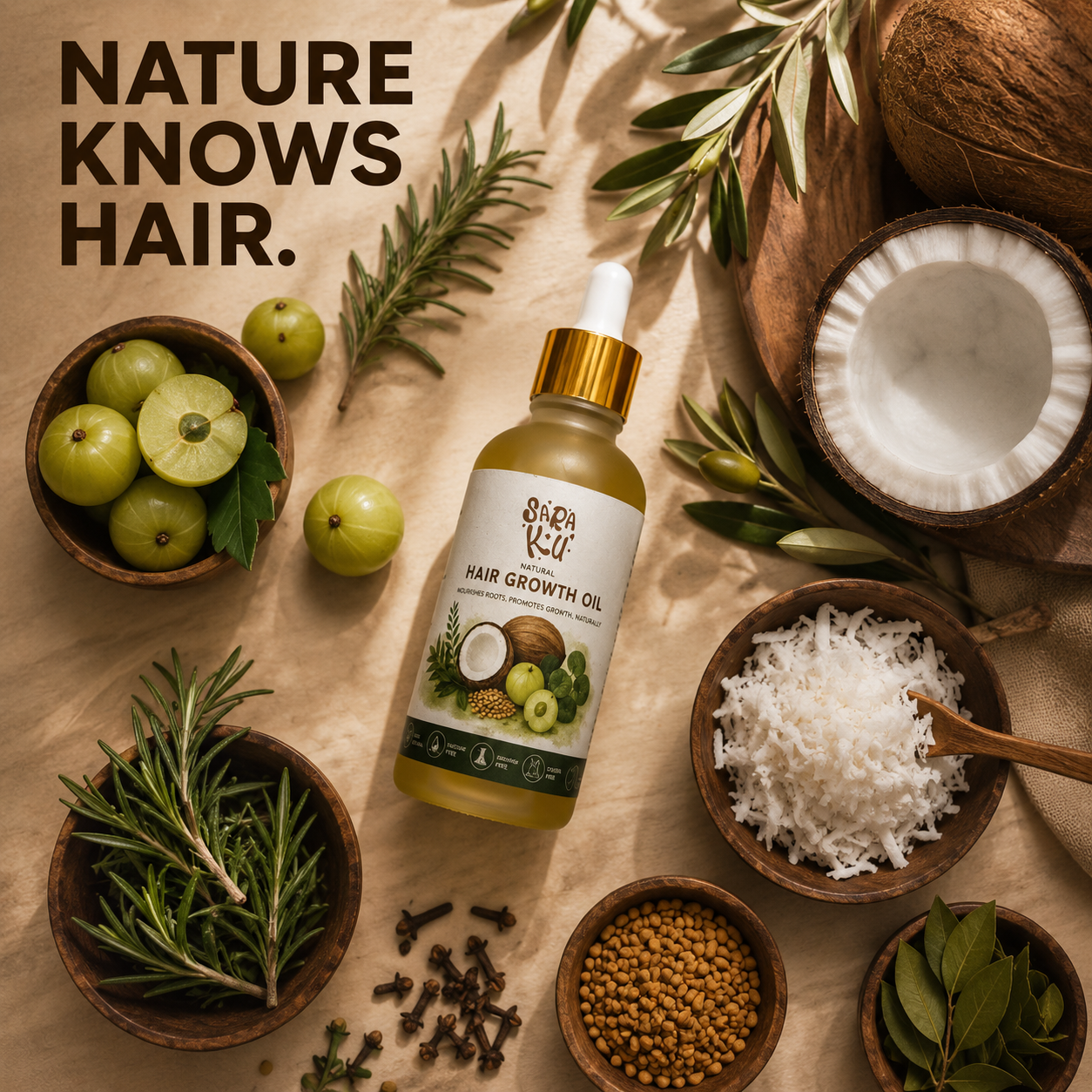 Saraku Natural Hair Growth Oil